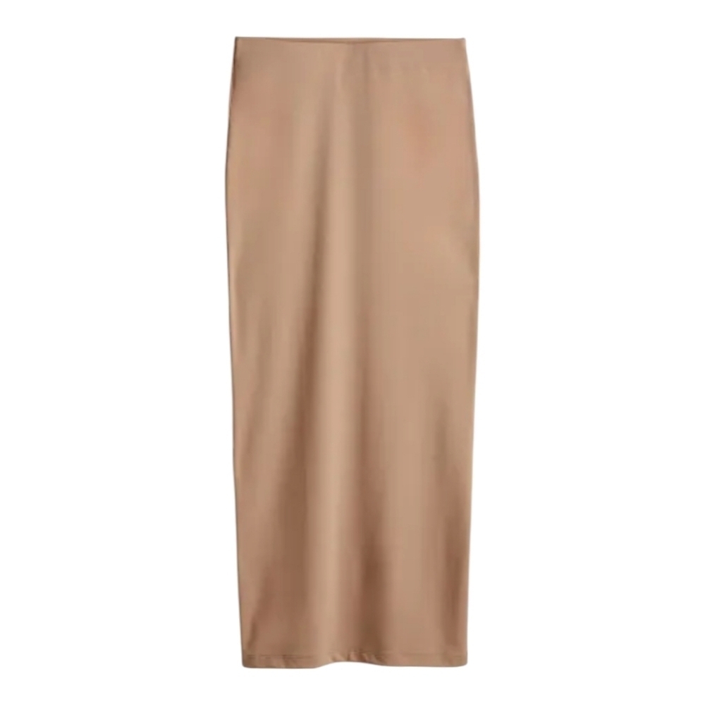H&M Toupe Microfiber Maxi Skirt - Size Large